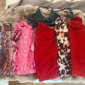 Stylish Women's Multicolor Leggings Set